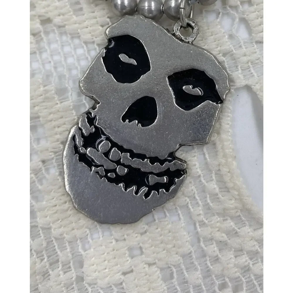 Misfits Necklace New 2002 Crimson Ghost Huge Pendant Vintage NOS - Picture 5 of 6